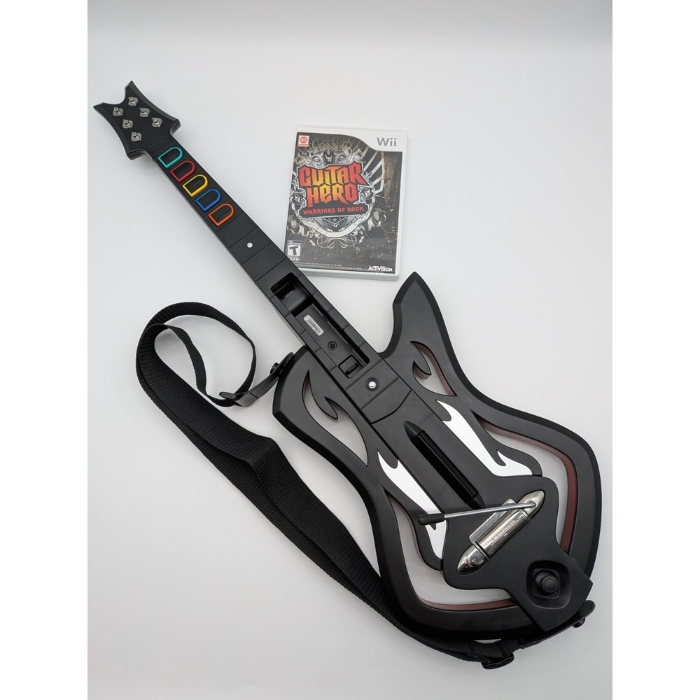 Nintendo Wii Guitar Hero Warriors of Rock Wireless Guitar & Game (CIB)